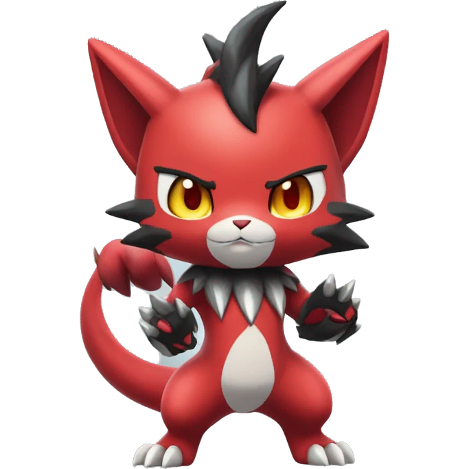  Kawaii Edgy Cool Beautiful Guilmon-Torracat-Zoroark full body emoji