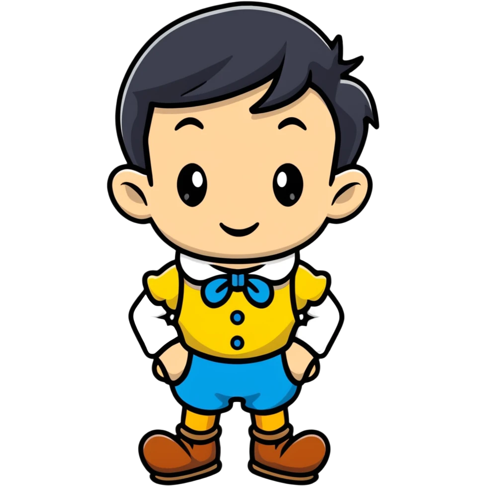 Pinocchio Disney style emoji