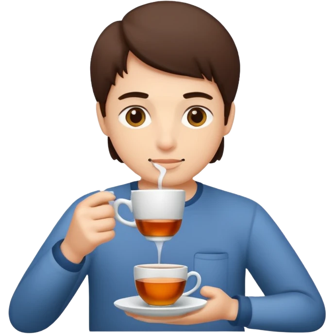 Clocking the tea emoji