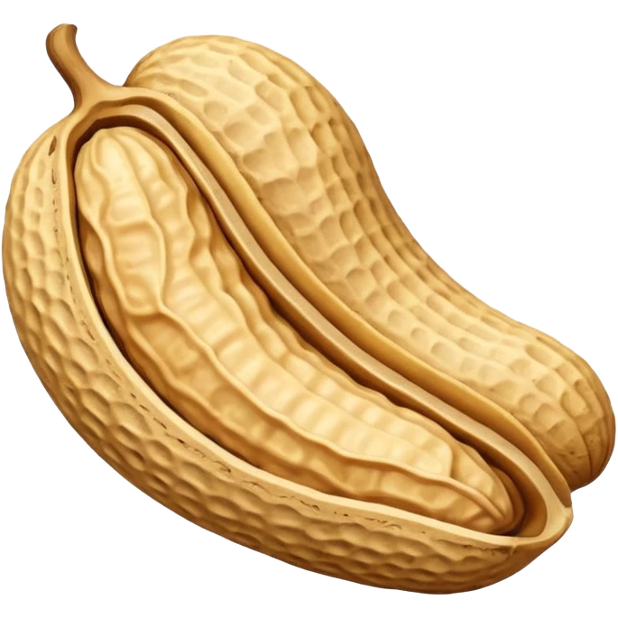 a Peanut with detail (no face) emoji