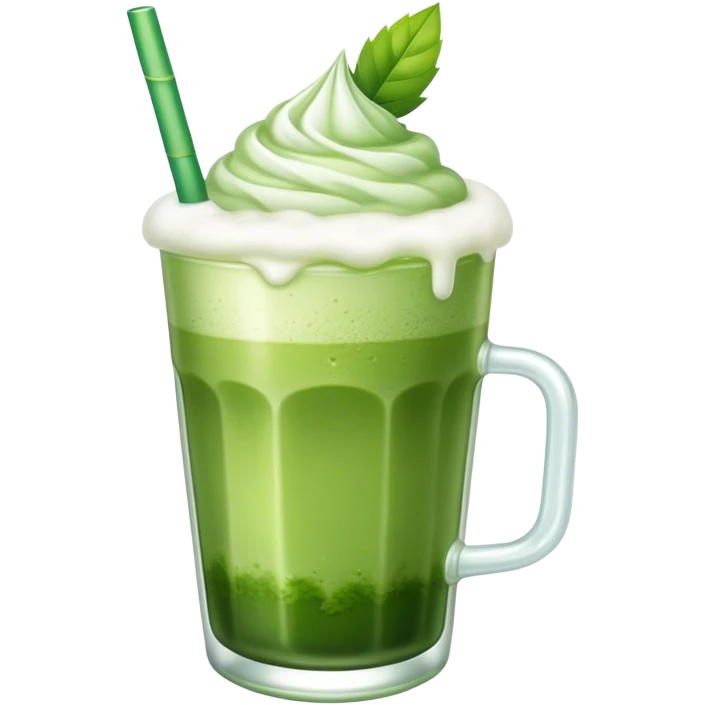 Iced matcha drink emoji