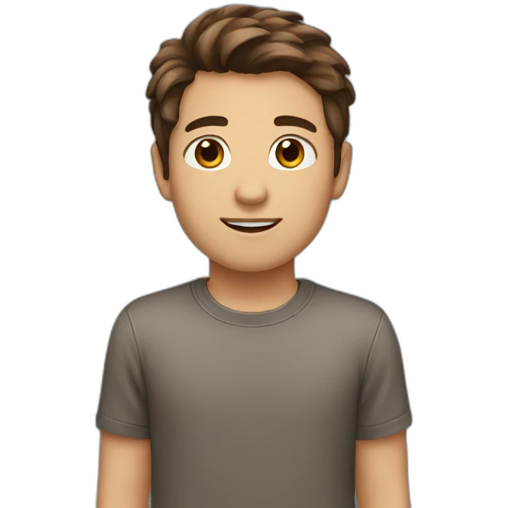 boy with brown hair emoji
