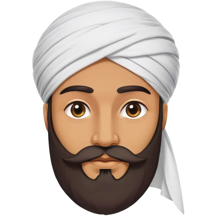 Arab with turban and big beard emoji