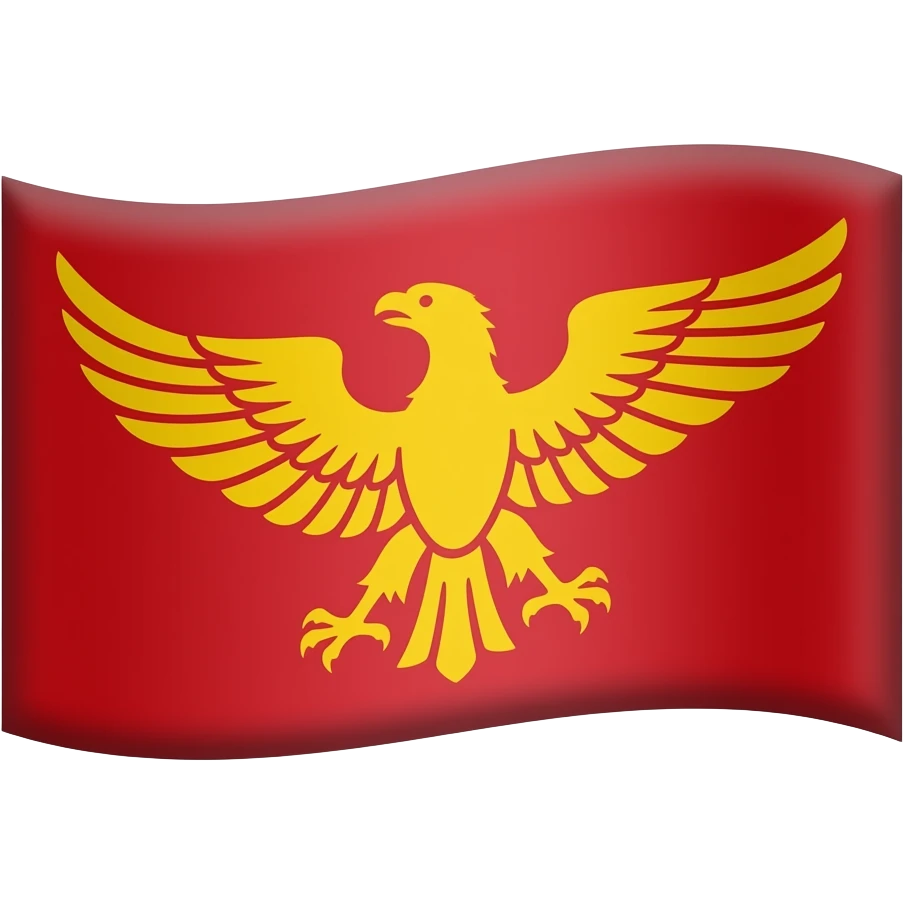 Syriac aramaic flah the red one with the yellow eagle emoji