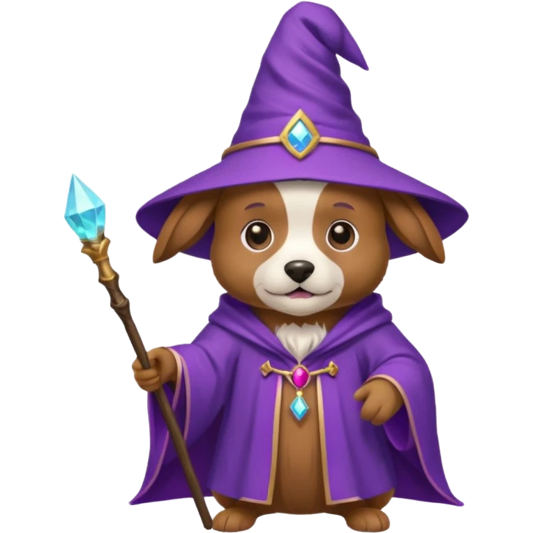 Dog wizard emoji