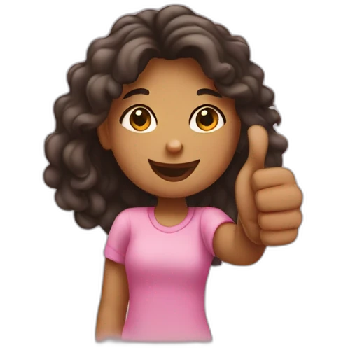 girl thumbs up emoji