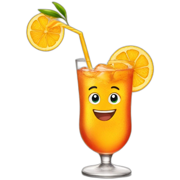 Happy spritz emoji