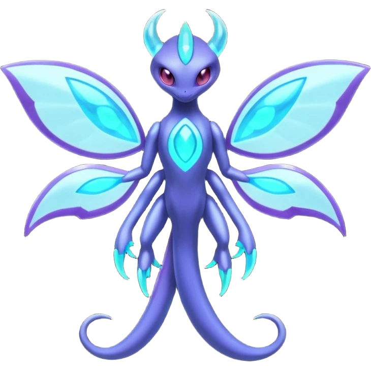 Shiny Genesect-Miraidon-Lunala-Fakémon-hybrid-creature (full body)  emoji