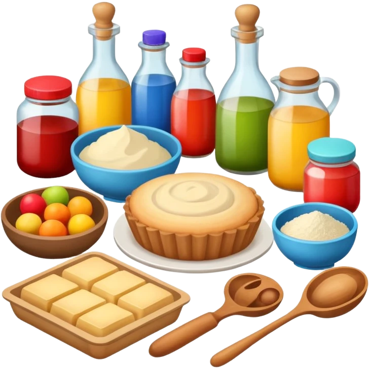 hobby baking ingredients emoji