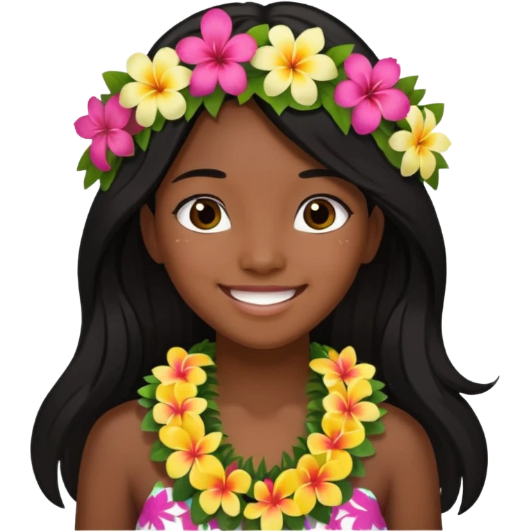 Hawaiian girl emoji