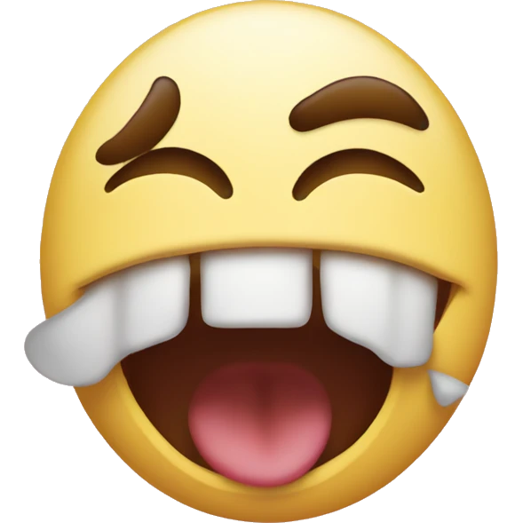 an emoji biting its lip and blushing emoji