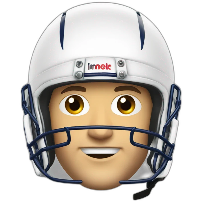 Antoine Dupont avec un casque de rugby emoji
