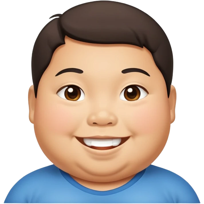 fat asian kid emoji