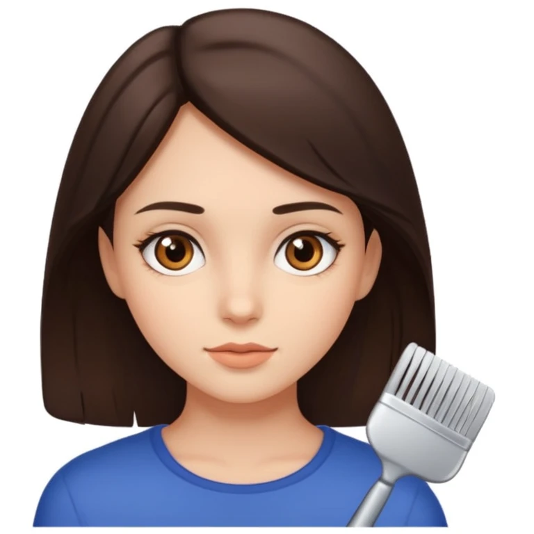 brunette clean girl emoji