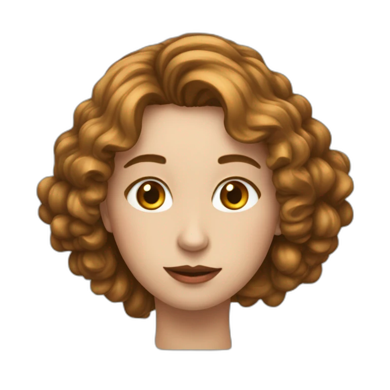 девушка с красными волосами emoji