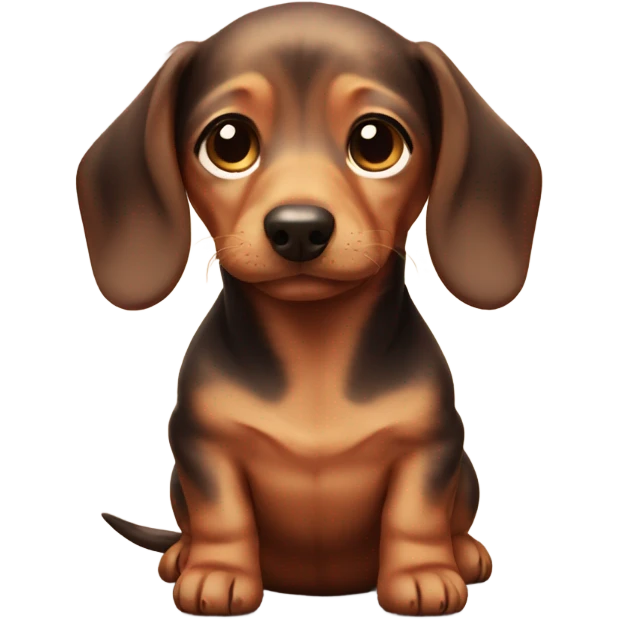 Dachshund puppy fat emoji