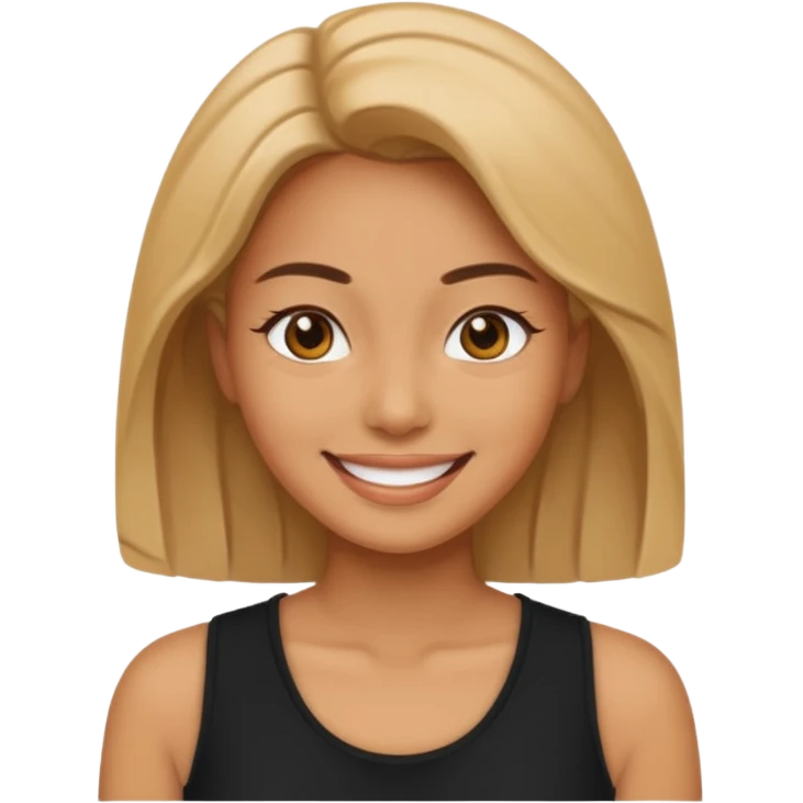 Emoji perempuan sedang doggy emoji