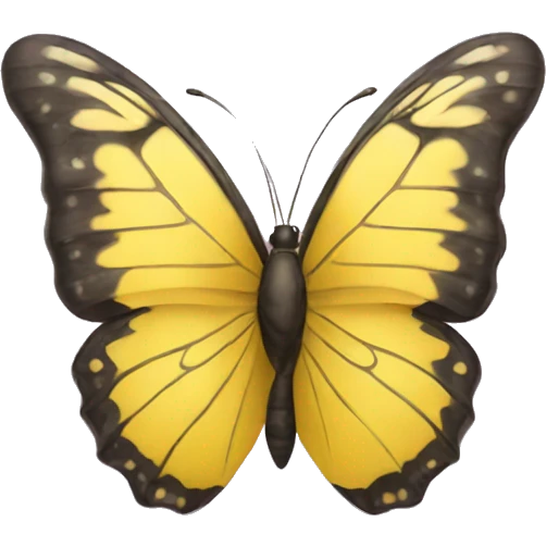 Yellow butterfly emoji