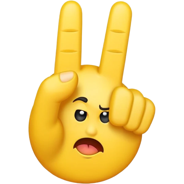 emoji sticking middle finger up emoji