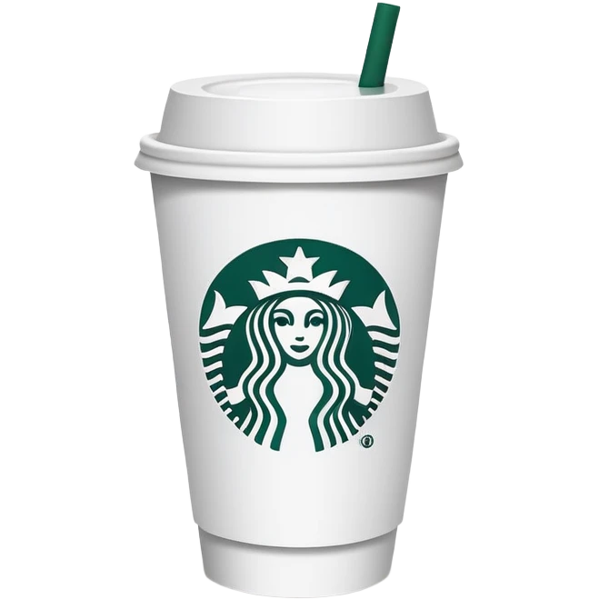 Copo Starbucks emoji
