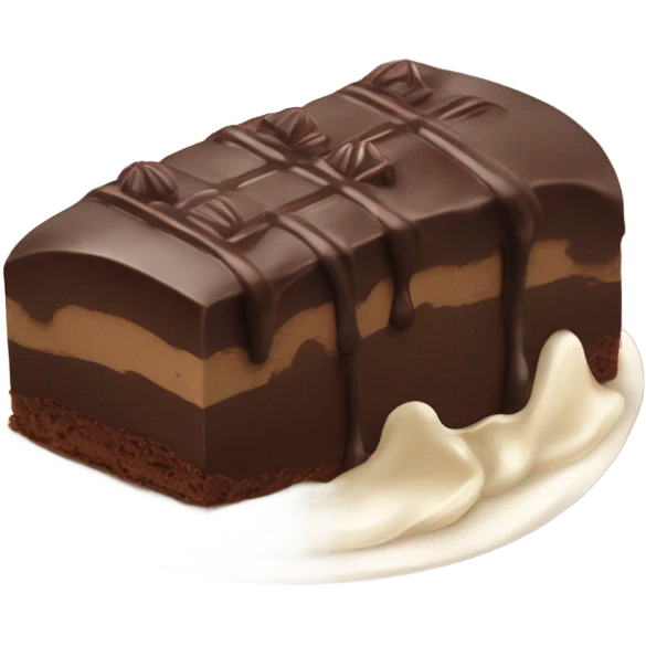 Bolo de chocolate emoji