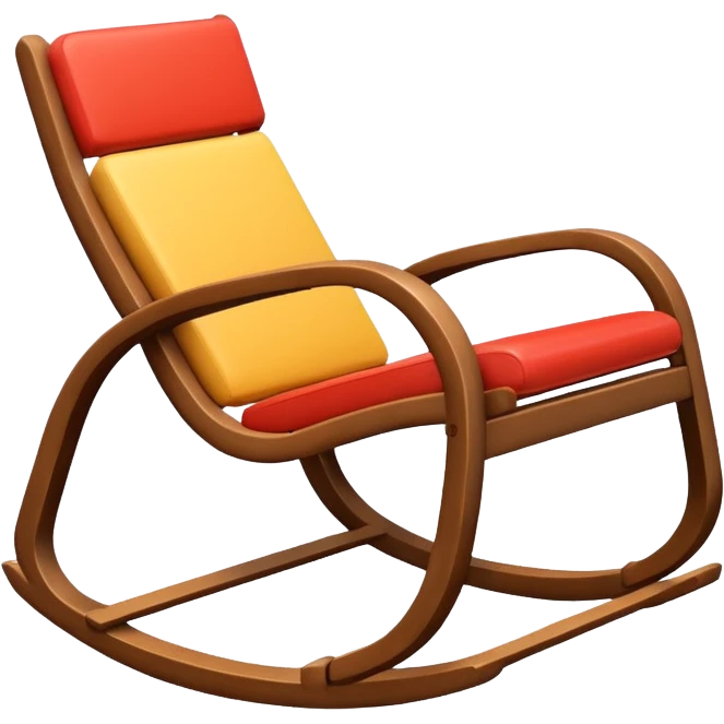 A rocking chair in Bauhaus style emoji