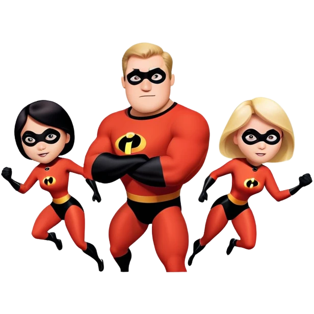 Incredibles superhero family emoji