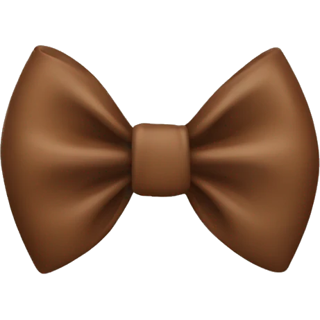 Brown bow emoji