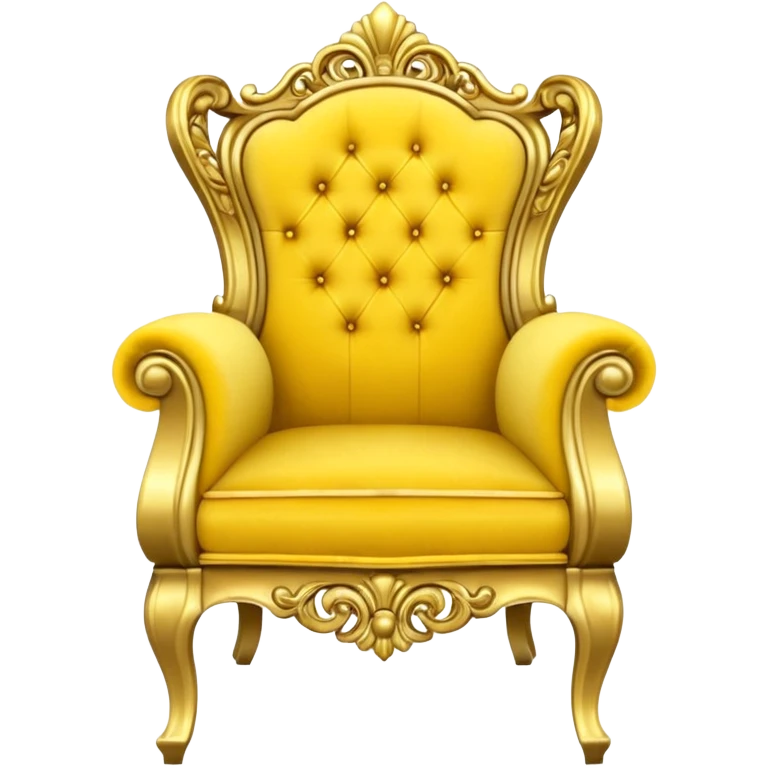 A yellow throne chair emoji