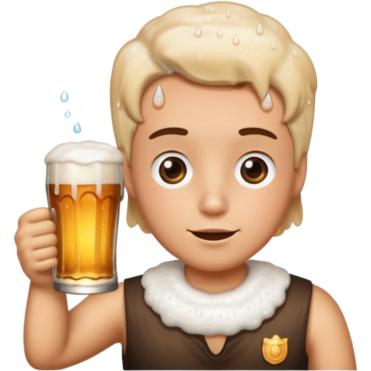 Face with beer emoji