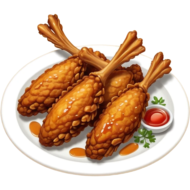 crispy fried chicken wing emoji