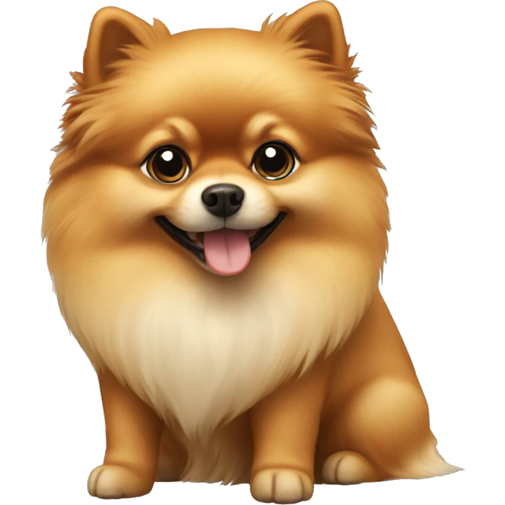 Pomeranian dog emoji
