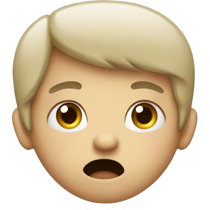 worried, mouth open, frown emoji