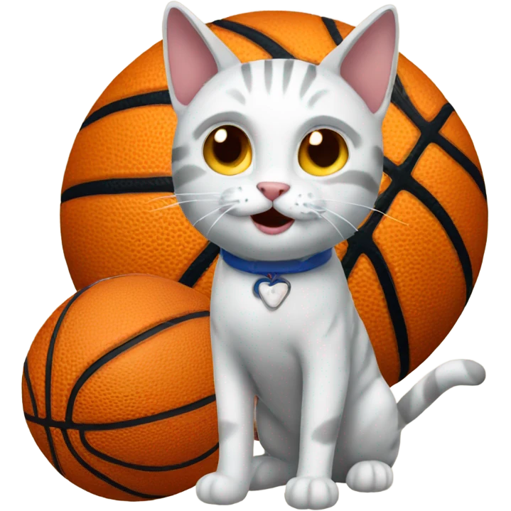 Basketball cat emoji