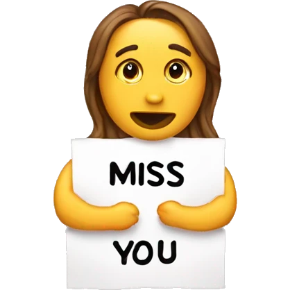 I miss you emoji