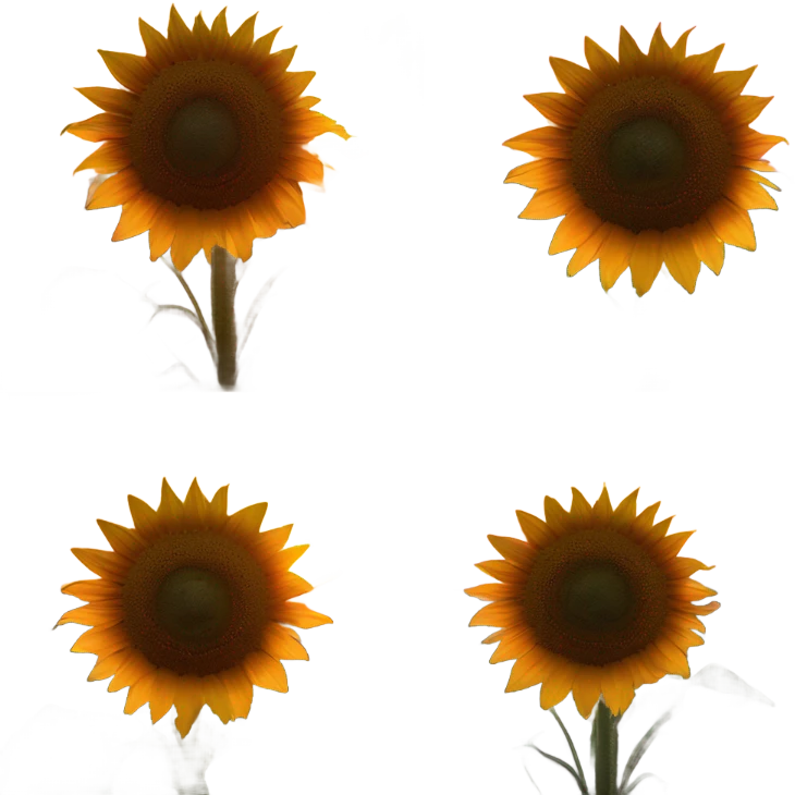 Sunflower sunset emoji