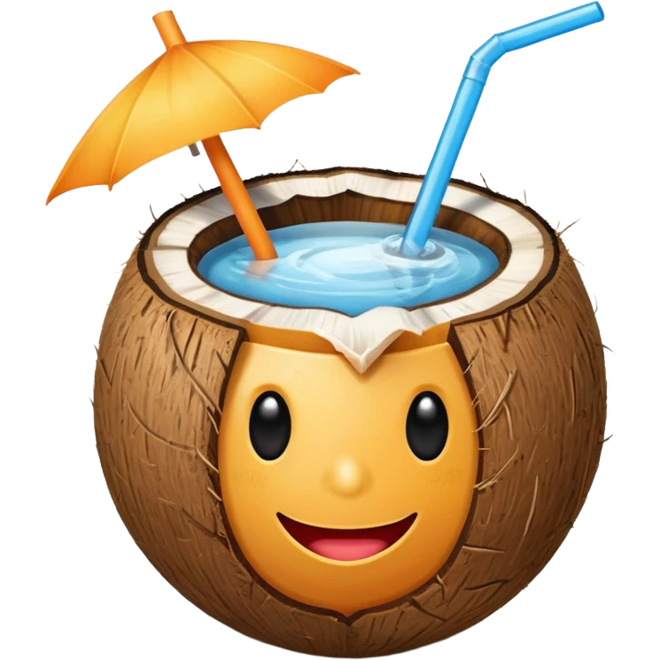 conut drink summer emoji
