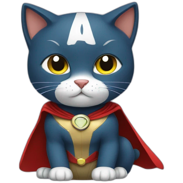A super hero cat emoji