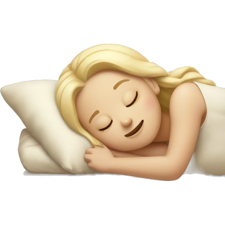 Vanilla girl sleeping emoji