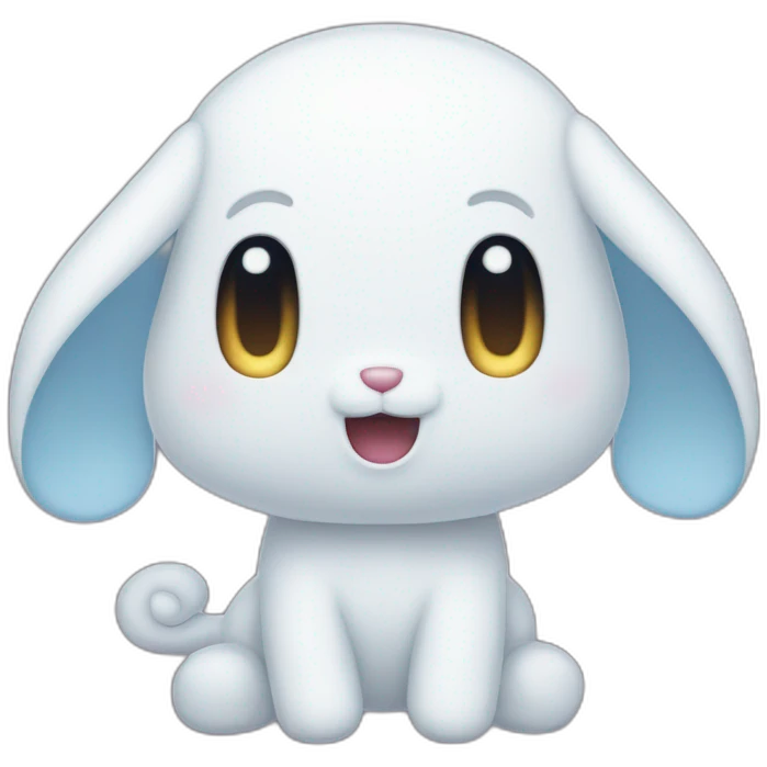 Scary cinnamoroll emoji