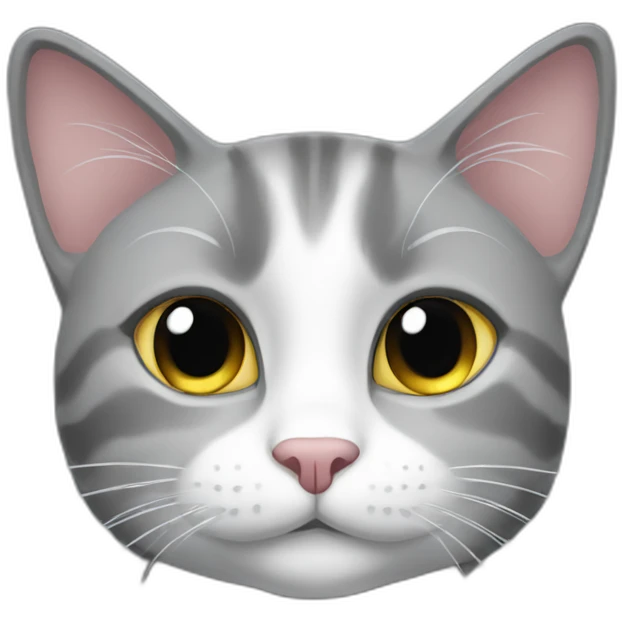 Grey cat called mimi emoji