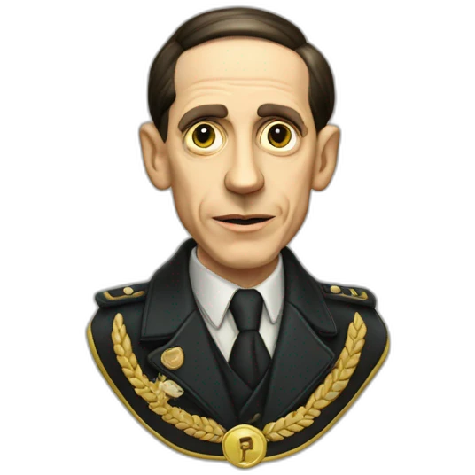 Joseph Goebbels with antisemetic badge emoji