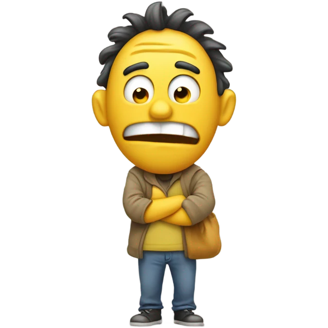 Emoji strangling itself emoji