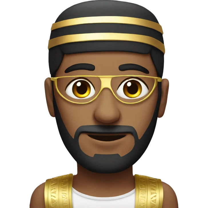 Egyptian man with eye mask emoji