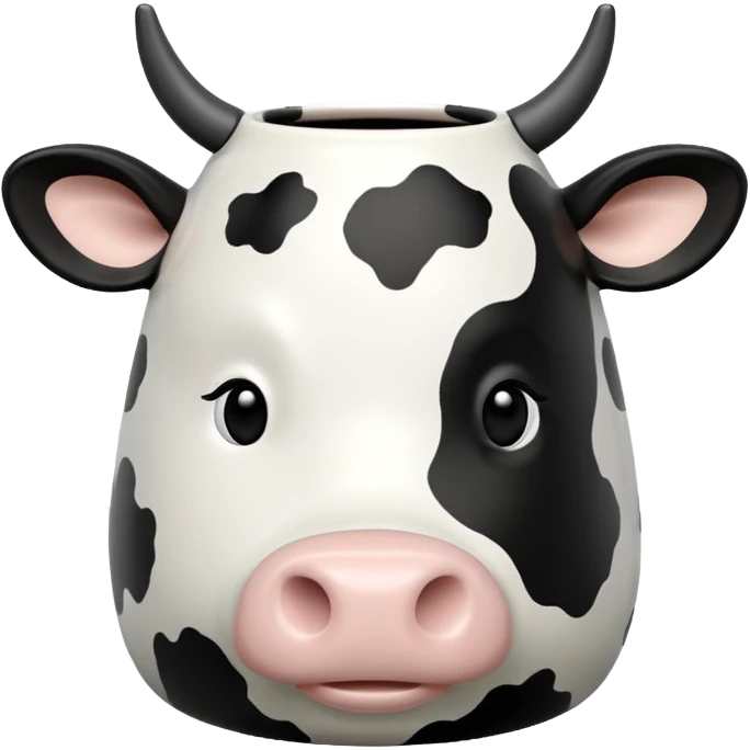 Cow print vase emoji