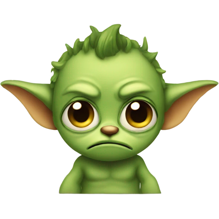 Sad cute gremlin emoji