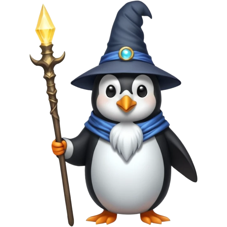 Penguin Wizard emoji