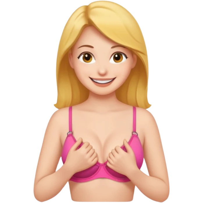 Emoji perempuan sedang membuka baju emoji