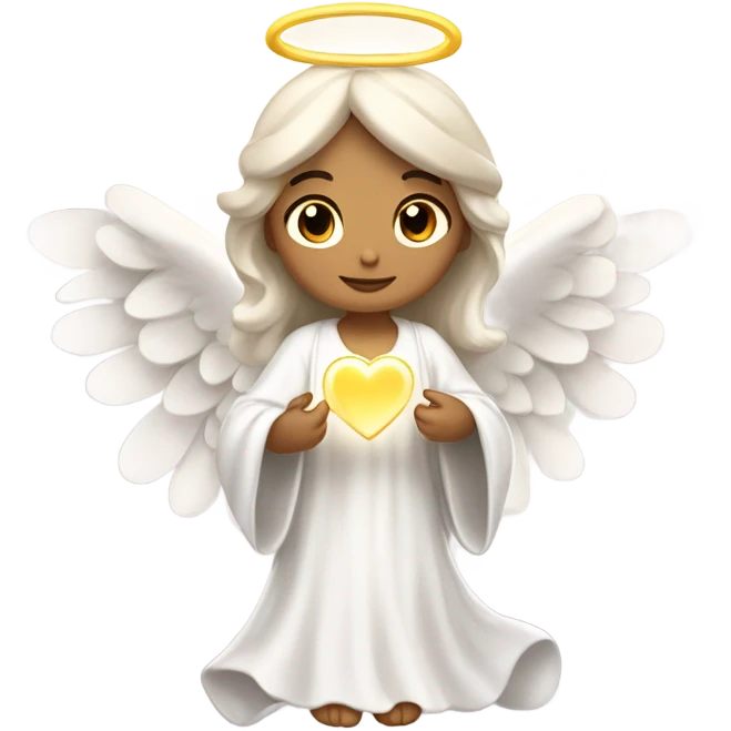 An angel of love emoji