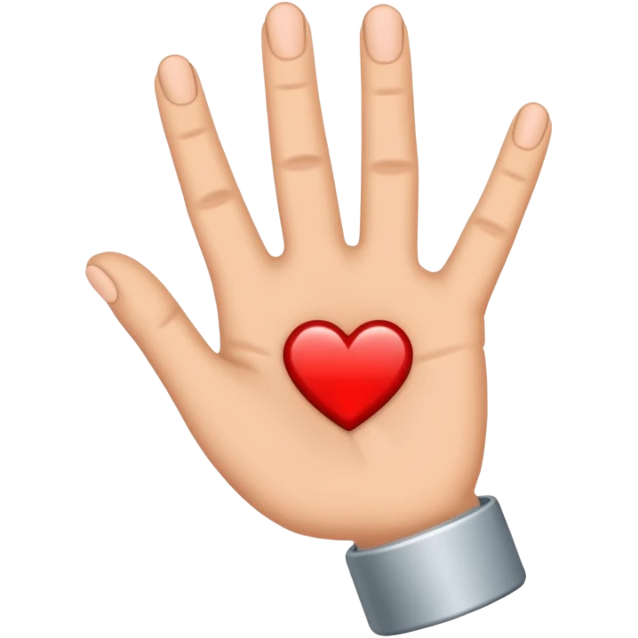 hand in Ich-Liebe-Dich-Geste aus metal emoji
